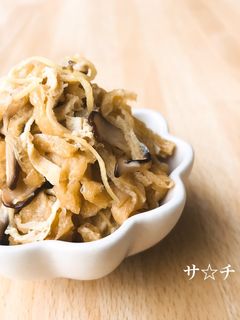 ご飯乗せ!常備菜!油揚げと生姜の甘辛煮-レシピのメイン写真