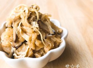 ご飯乗せ！常備菜！油揚げと生姜の甘辛煮-レシピのメイン写真