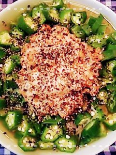 市販麺で簡単!オクラと納豆のねばねば冷麺-レシピのメイン写真