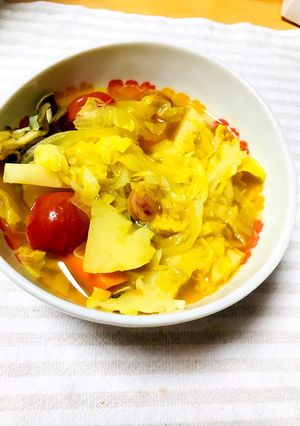 野菜たっぷりカレースープ〜残り物野菜で〜-レシピのメイン写真