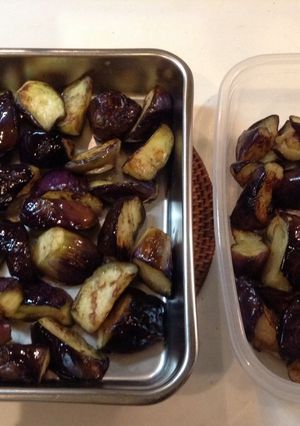 ストック食材~ナスの揚げ焼き-レシピのメイン写真