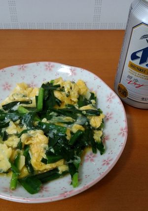 スタミナ満点！かんたんにんにくニラ玉-レシピのメイン写真