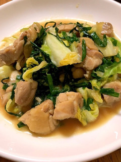 鶏肉とニラとキャベツの炒め物-レシピのメイン写真