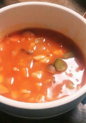 野菜ジュースで∮簡単ミネストローネ∮-レシピのメイン写真