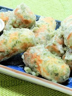 チーズウインナー入り。ちくわの磯辺揚げ!-レシピのメイン写真