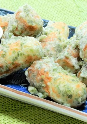 チーズウインナー入り。ちくわの磯辺揚げ！-レシピのメイン写真