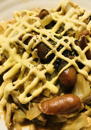ソーセージの野菜炒め☆マヨネーズデコ-レシピのメイン写真