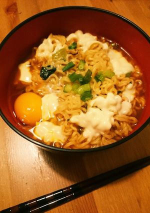 ご飯in辛ラーメン-レシピのメイン写真