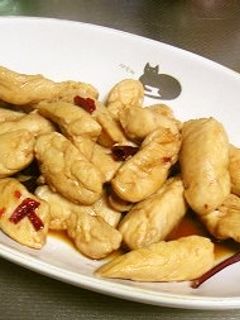 超簡単!油を使わない鶏ささみ甘辛煮-レシピのメイン写真