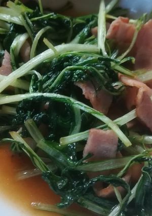 ベーコンと水菜の簡単炒め-レシピのメイン写真