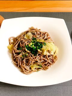 ☆蕎麦でペペロンチーノ-レシピのメイン写真