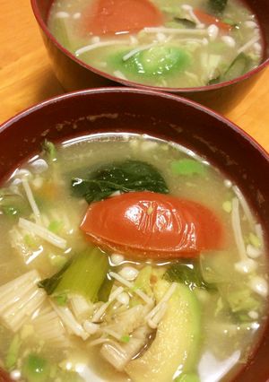 彩り豊かなお味噌汁-レシピのメイン写真