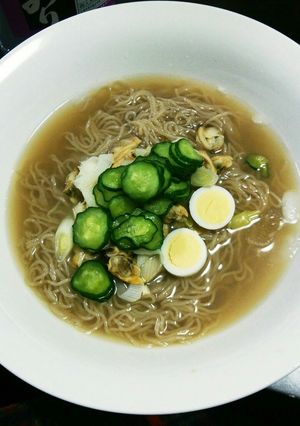 あさり缶で簡単あさりと長ねぎの冷麺-レシピのメイン写真