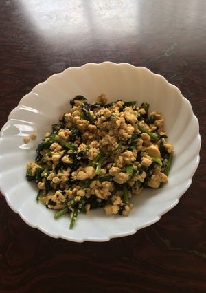 ほうれん草煎り豆腐-レシピのメイン写真