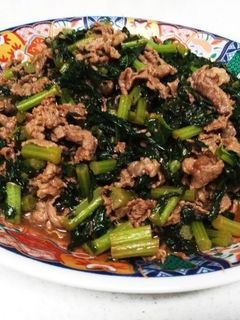 牛肉と大根葉の焼肉のたれ炒め-レシピのメイン写真
