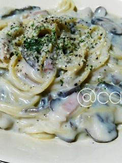 ブラウンマッシュルームのクリームパスタ-レシピのメイン写真