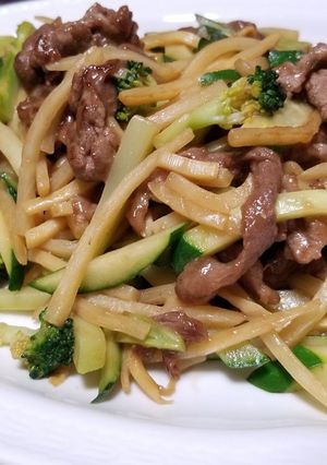 ブロッコリーときゅうりの青椒肉絲風-レシピのメイン写真