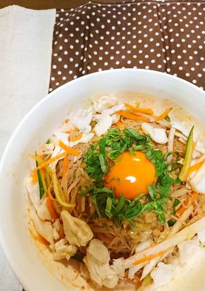 夏バテしらず～ネバネバふるるビビン冷麺♪-レシピのメイン写真