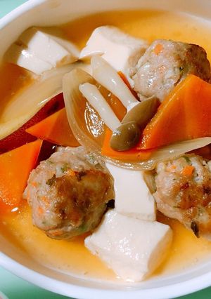 肉団子と豆腐の和風野菜あんかけ-レシピのメイン写真