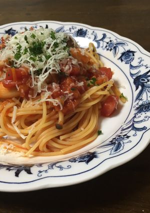 簡単☆野菜ジュースでトマトソースパスタ-レシピのメイン写真