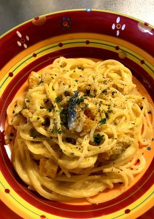 余った煮物で☆かぼちゃのクリームパスタ-レシピのメイン写真