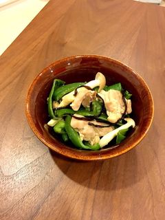 塩昆布でテキトーさっぱりピーマン炒め!-レシピのメイン写真
