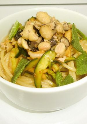 納豆キムチ風全粒粉スパ（♯血糖値♯脂質）-レシピのメイン写真