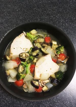 メカジキのアクアパッツァ風〜幼児食OK〜-レシピのメイン写真