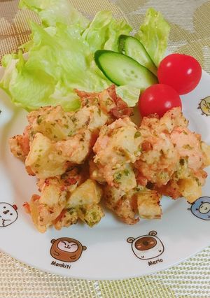 ✤胸肉とじゃが芋の落とし揚げ✤のり塩味で-レシピのメイン写真