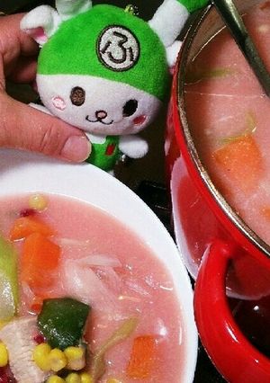 深谷ねぎーピンクシチュー-レシピのメイン写真