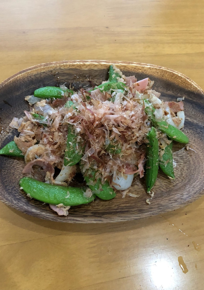 スナックえんどうとツナのマヨ炒め-レシピのメイン写真
