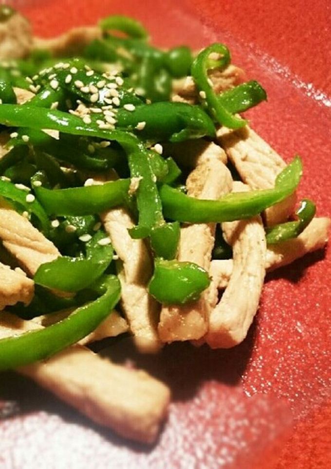 ピーマンと豚肉の山椒炒め-レシピのメイン写真