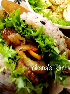 お弁当に☆簡単☆焼肉ライスバーガー♪♪-レシピのメイン写真