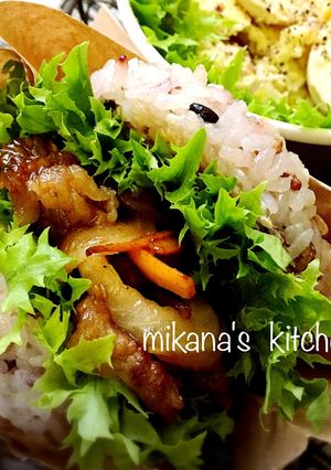 お弁当に☆簡単☆焼肉ライスバーガー♪♪-レシピのメイン写真