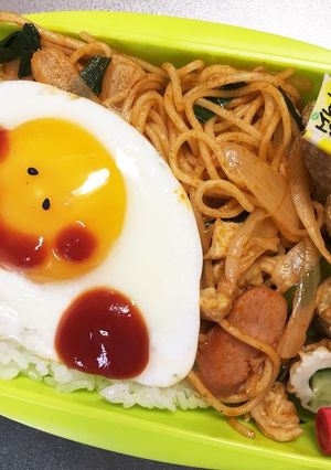 旦那弁当77♥ナポリタン弁当！-レシピのメイン写真