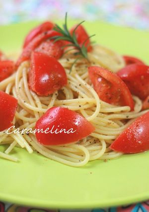 美味しいフレッシュトマトのマリネパスタ-レシピのメイン写真