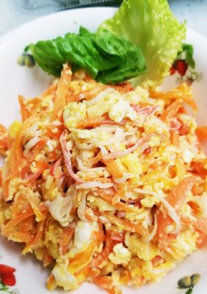 チーズたまご☆カニかま人参☆お弁当おかず-レシピのメイン写真