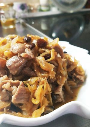 簡単!豚肉とリンゴの蜂蜜しょう油煮込み-レシピのメイン写真