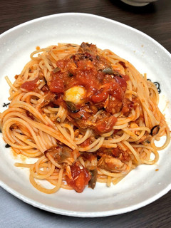 鯖とトマトの簡単パスタ-レシピのメイン写真