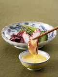 アスパラとたこの黄味噌風ドレッシング