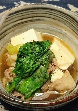あたただしで豚肉豆腐-レシピのメイン写真