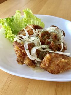 サッパリ病み付き唐揚げの酢玉ねぎマリネ♡-レシピのメイン写真