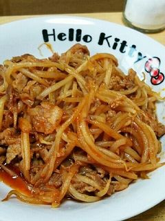 豚肉とモヤシのケチャップ炒め-レシピのメイン写真