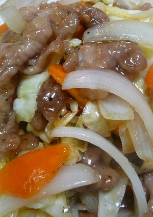 黒酢で野菜炒め♪ ※酢豚風味※-レシピのメイン写真