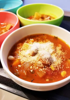 野菜ジュースで☆ミネストローネ-レシピのメイン写真
