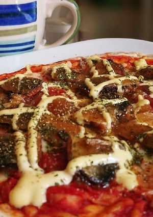 DHAたっぷり、イワシの蒲焼きピザ-レシピのメイン写真