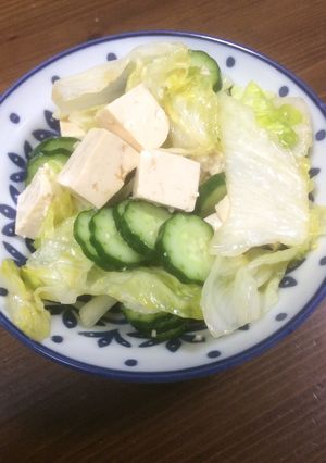 島豆腐とレタスのチョレギサラダ風-レシピのメイン写真