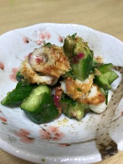 簡単!梅きゅう竹輪の和え物-レシピのメイン写真