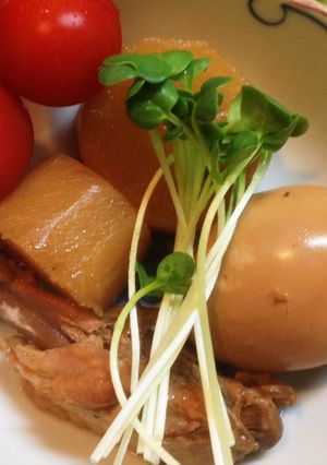 大根、鳥手羽、ゆで卵の煮付け^_^-レシピのメイン写真