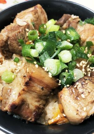 豚ブロック丼-レシピのメイン写真